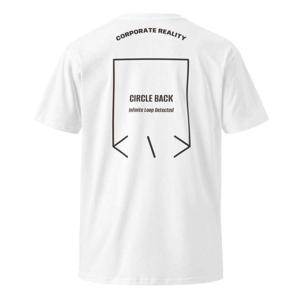 Circle Back — White Coal back mockup
