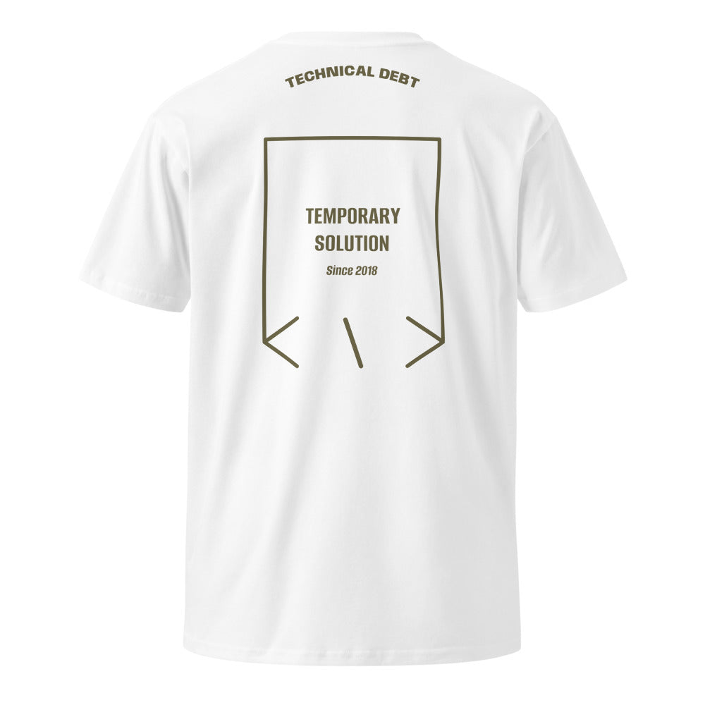 Temporary Solution — White Army back mockup