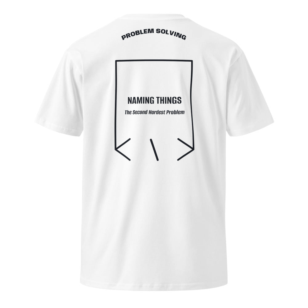 Naming Things — White Navy back mockup