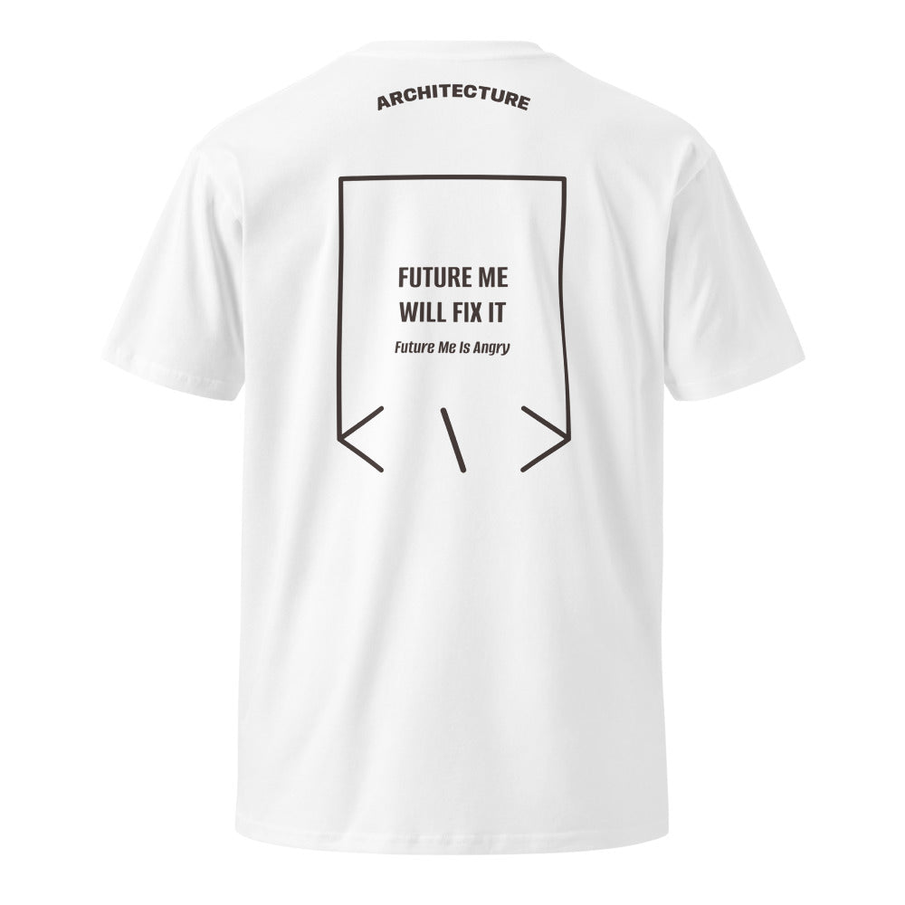 Future Me Will Fix It — White Coal back mockup
