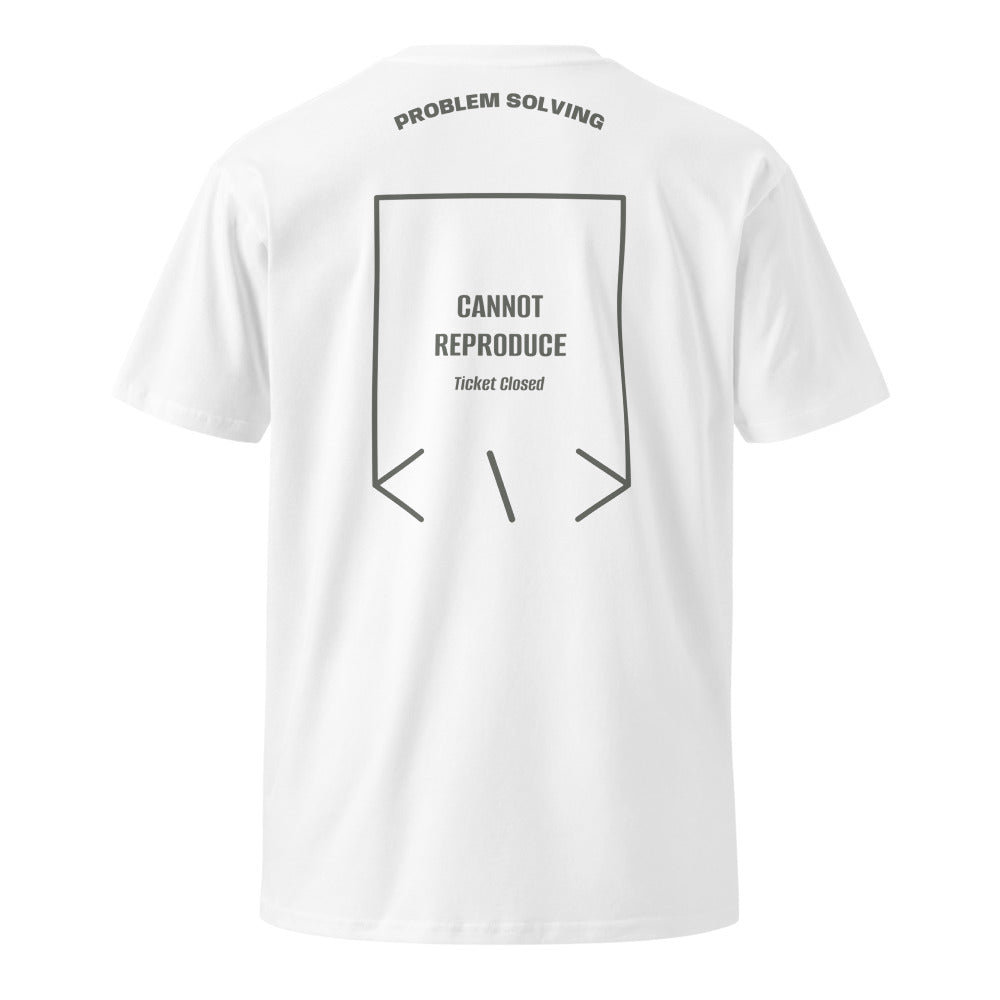 Cannot Reproduce — White Charcoal back mockup