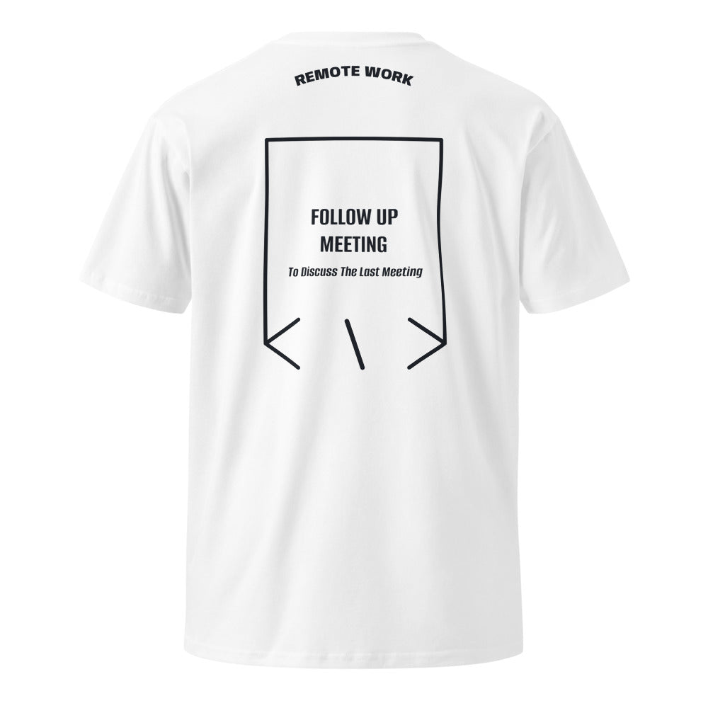 Follow Up Meeting — White Navy back mockup