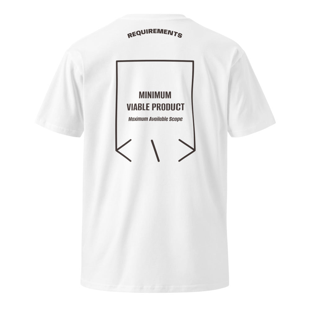 Minimum Viable Product — White Coal back mockup