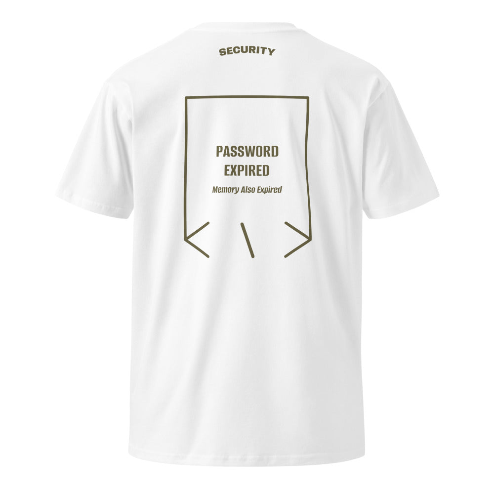 Password Expired — White Army back mockup