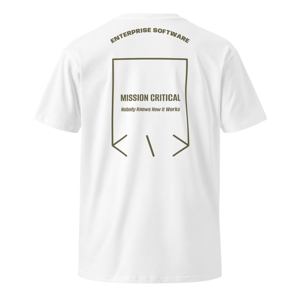 Mission Critical — White Army back mockup