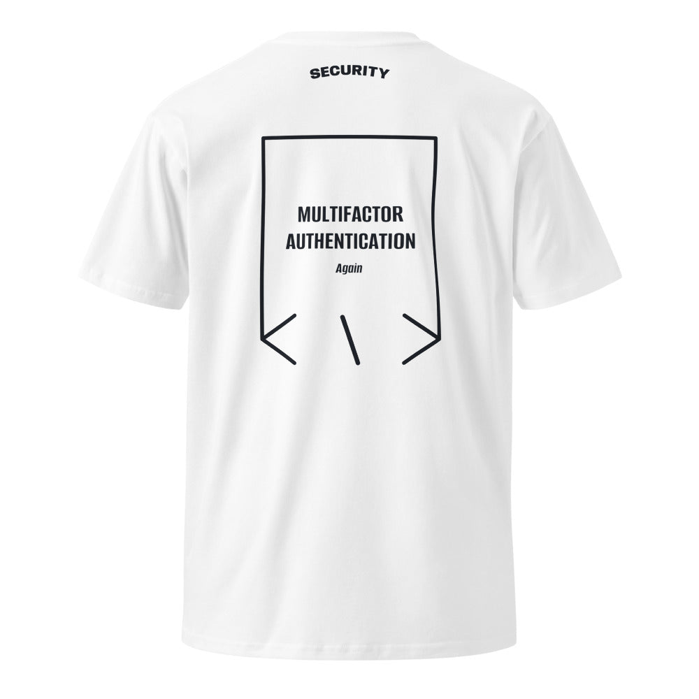 Multifactor Authentication — White Navy back mockup