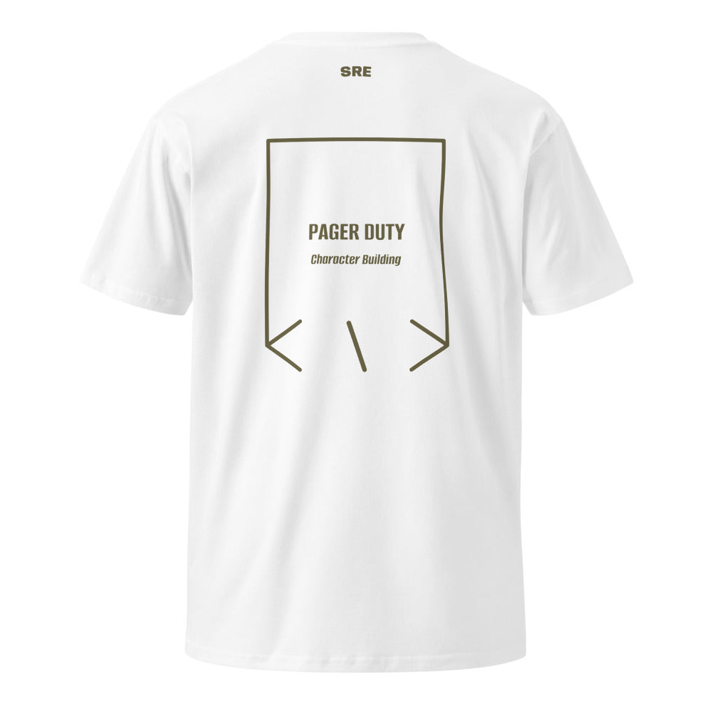Pager Duty — secondary back mockup