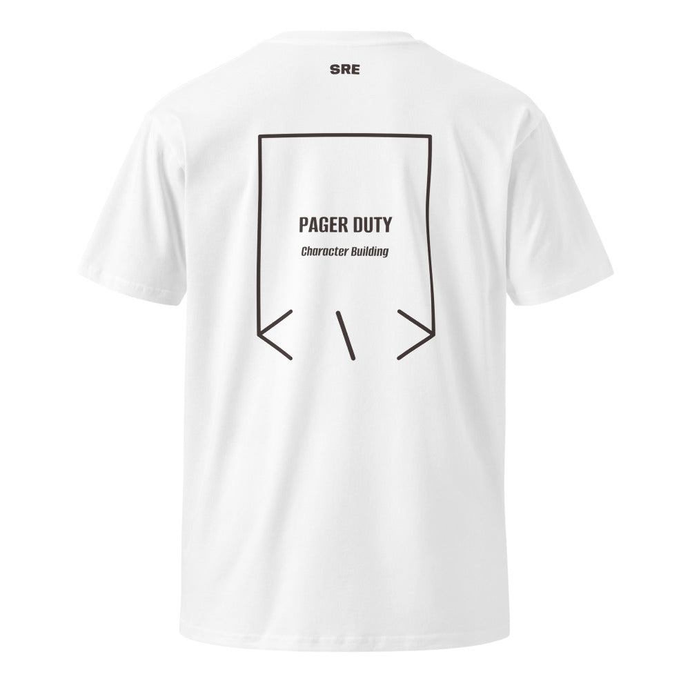 Pager Duty — White Coal back mockup