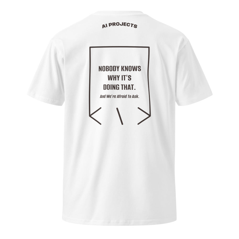 Nobody Knows Why It's Doing That. — White Coal back mockup