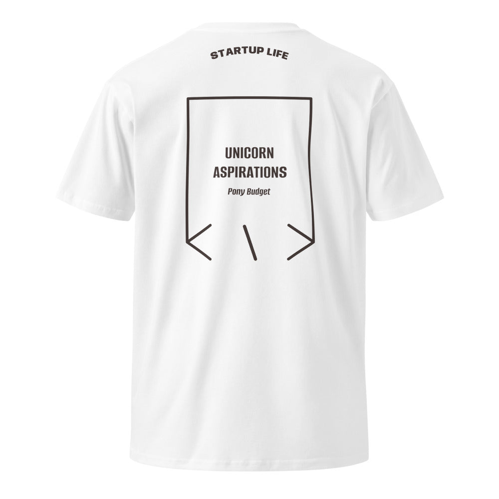 Unicorn Aspirations — White Coal back mockup
