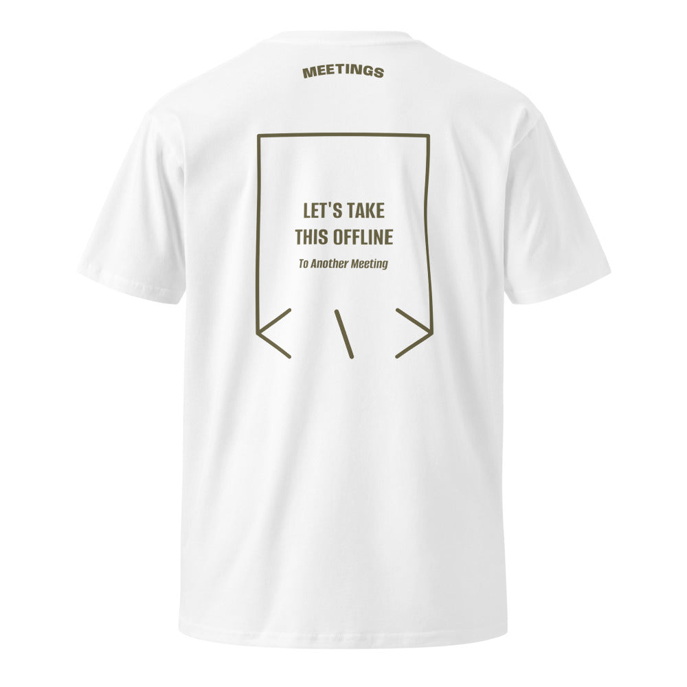 Let's Take This Offline — White Army back mockup