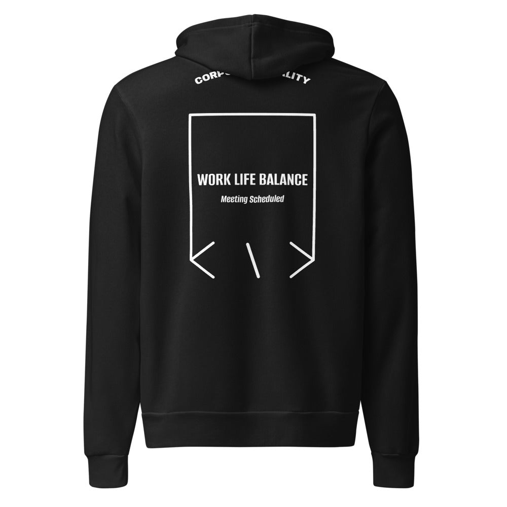 Work Life Balance — Black White back mockup