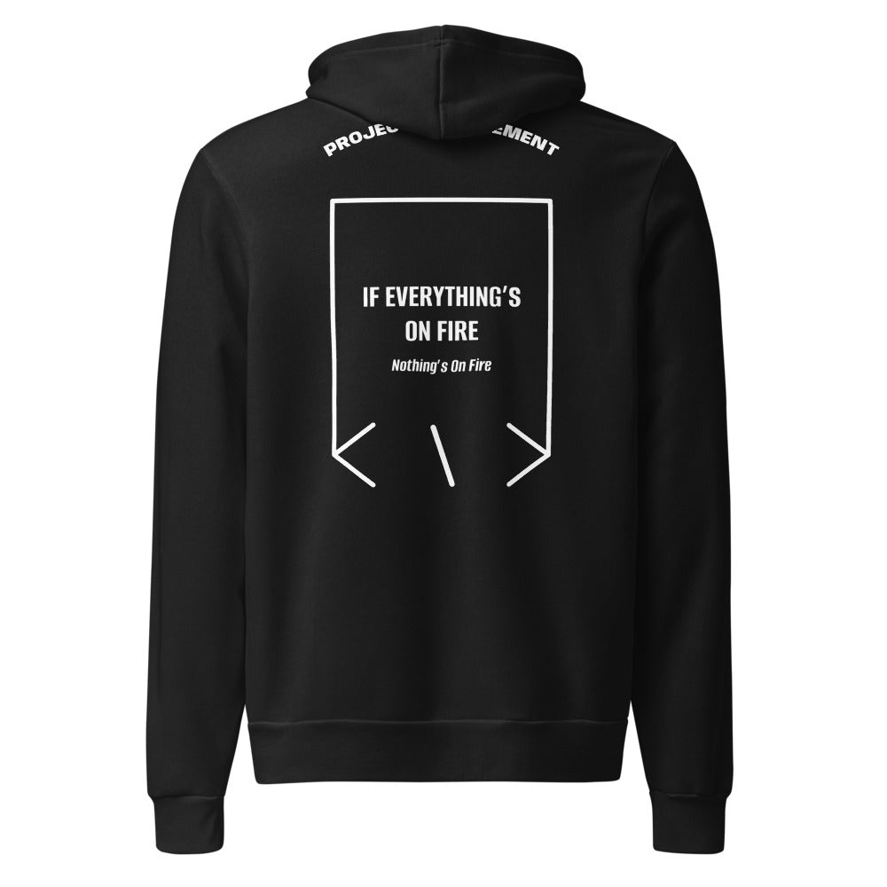 If Everything’s On Fire — Black White back mockup