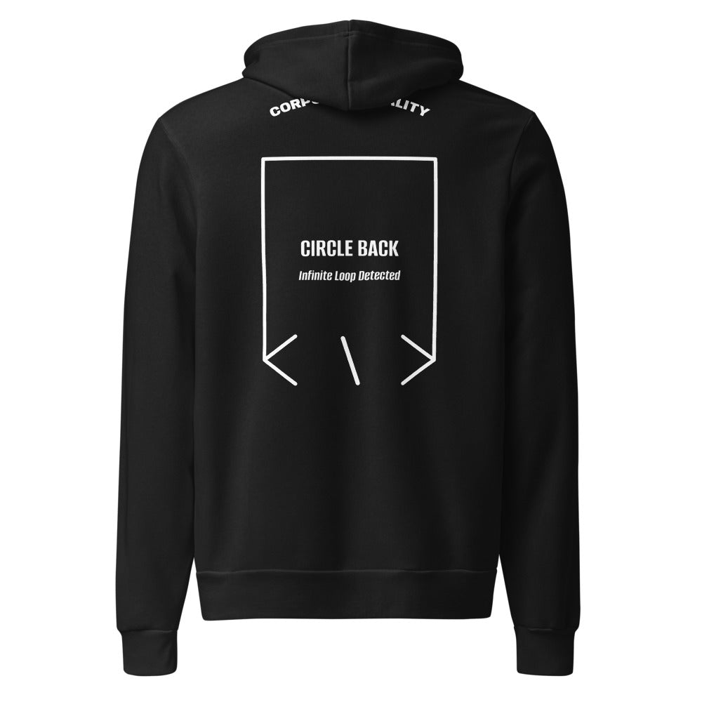 Circle Back — Black White back mockup