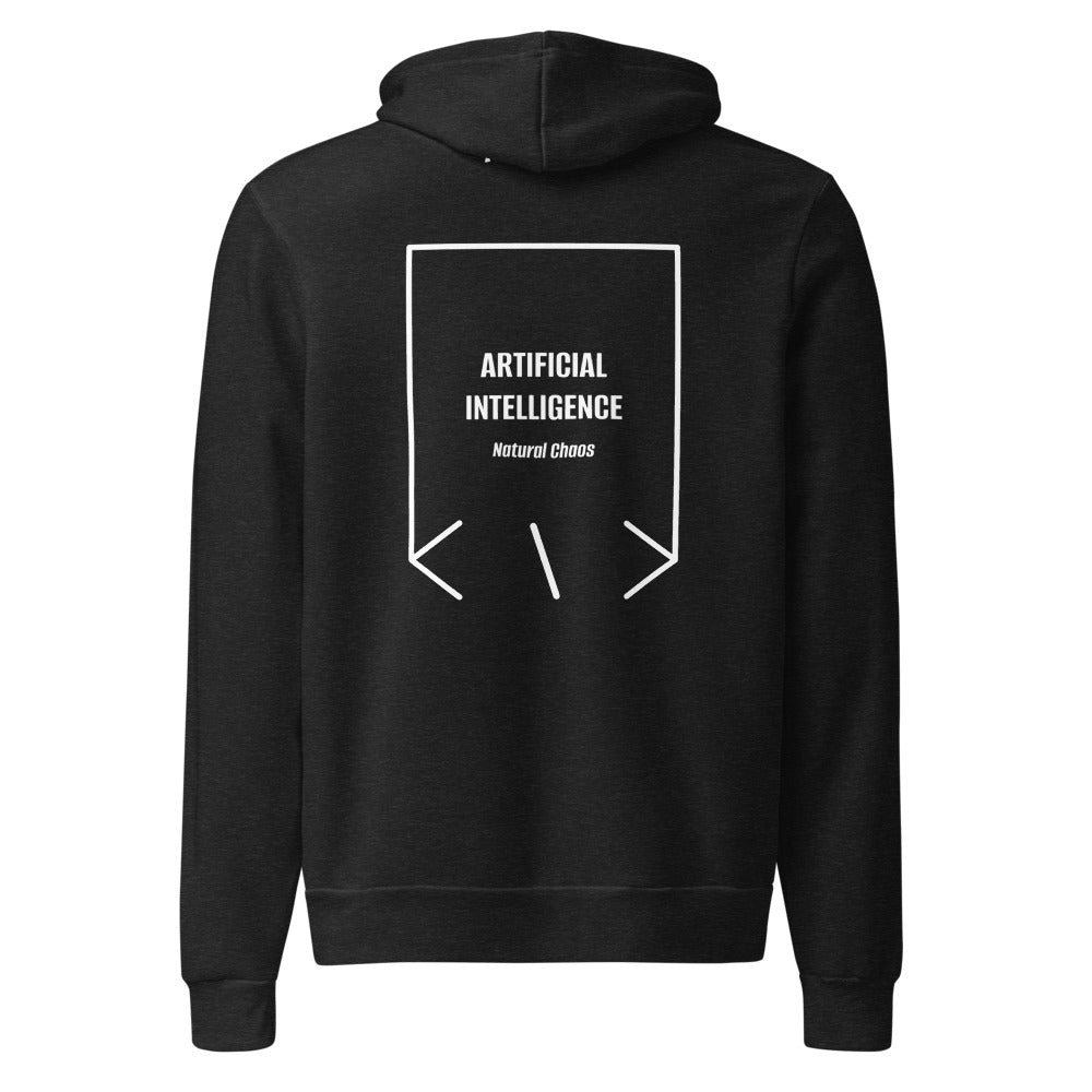 Artificial Intelligence — Black Heather White back mockup