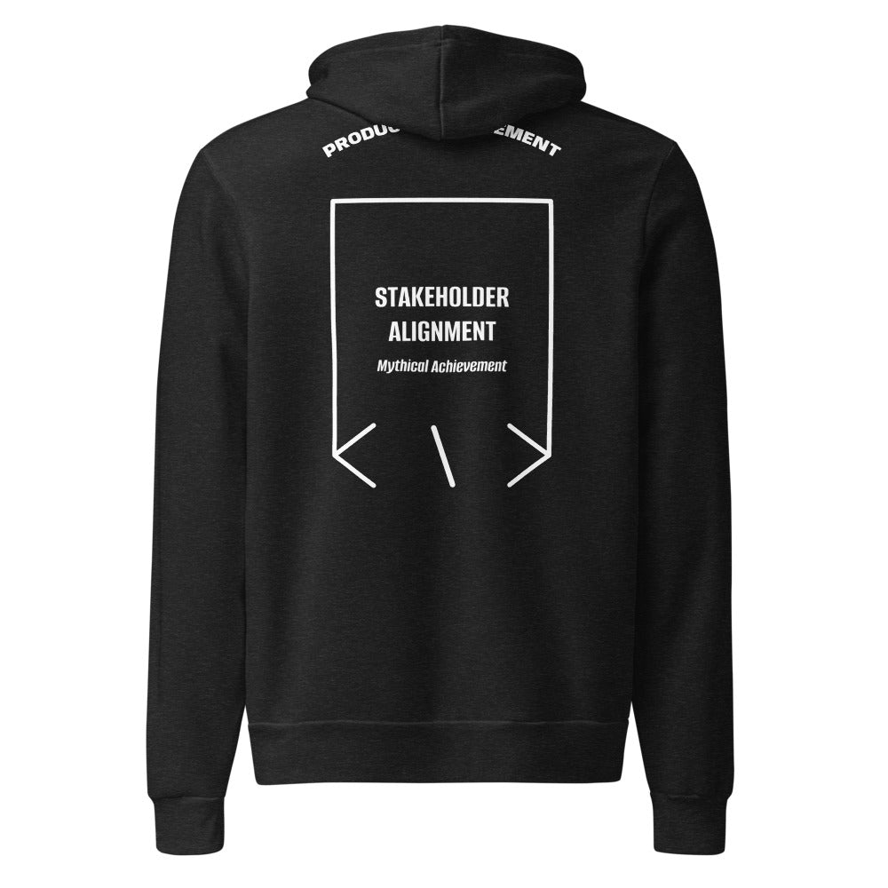 Stakeholder Alignment — Black Heather White back mockup