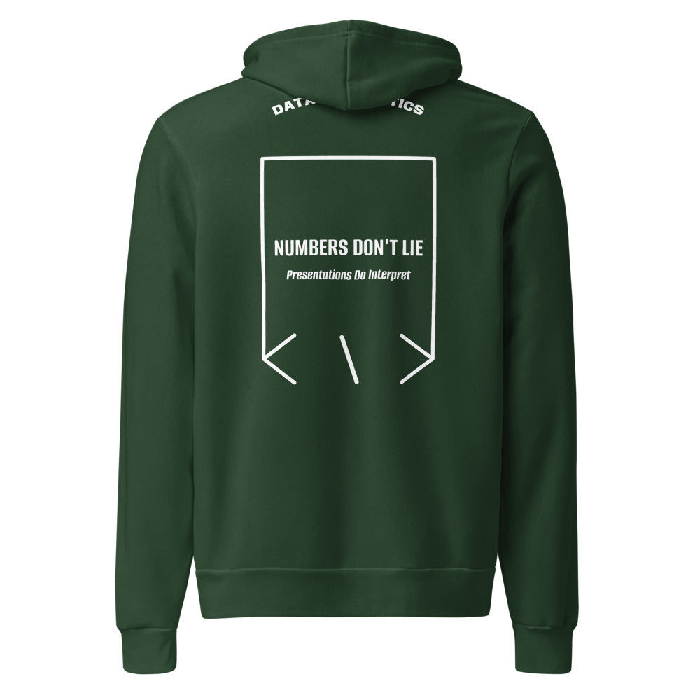 Numbers Don't Lie — Forest White back mockup