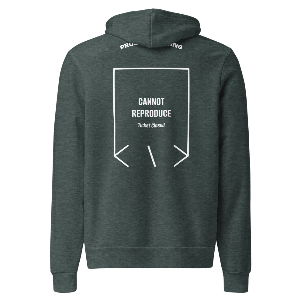 Cannot Reproduce — Heather Forest White back mockup