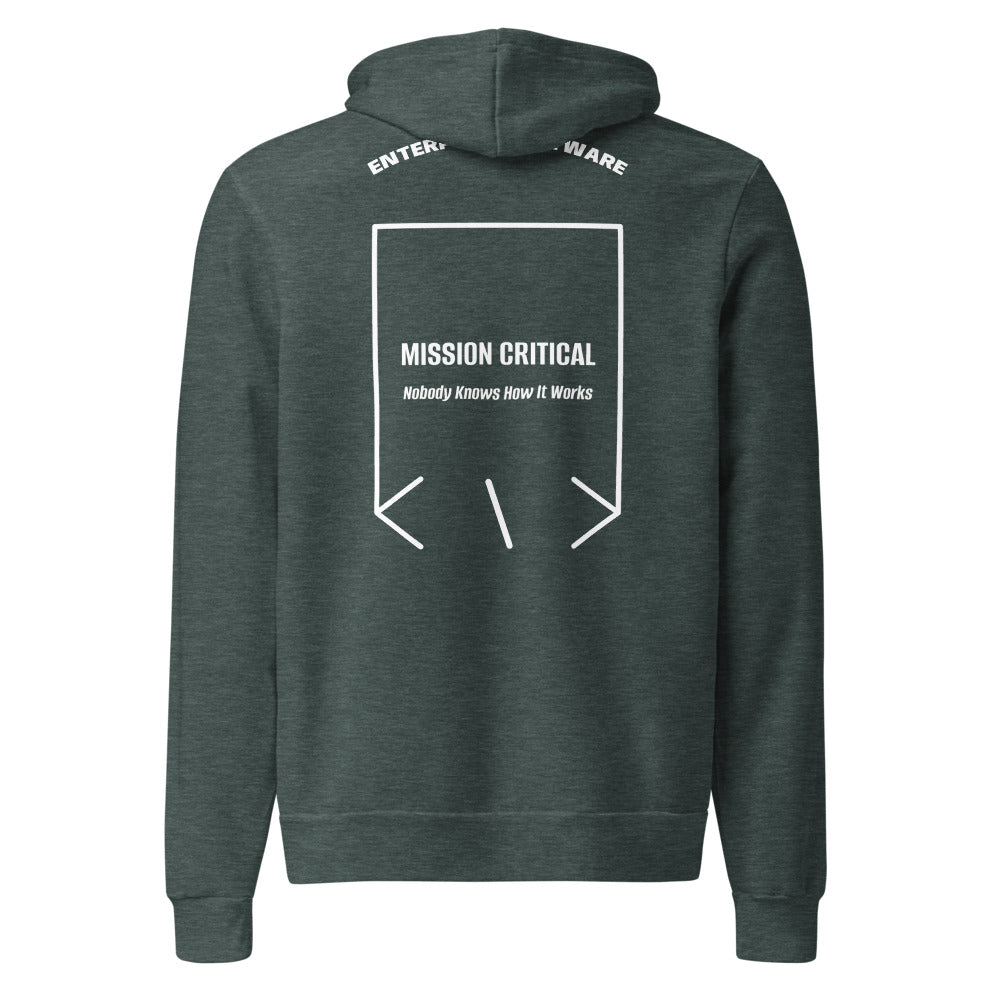 Mission Critical — Heather Forest White back mockup