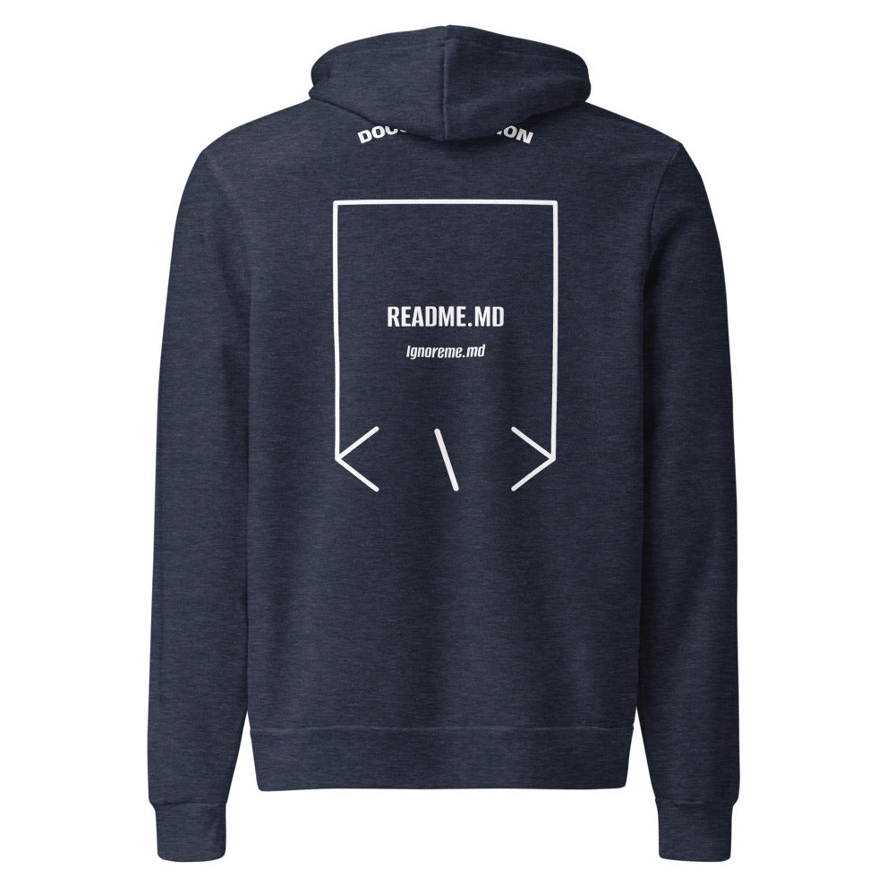 Readme.md — Heather Navy White back mockup
