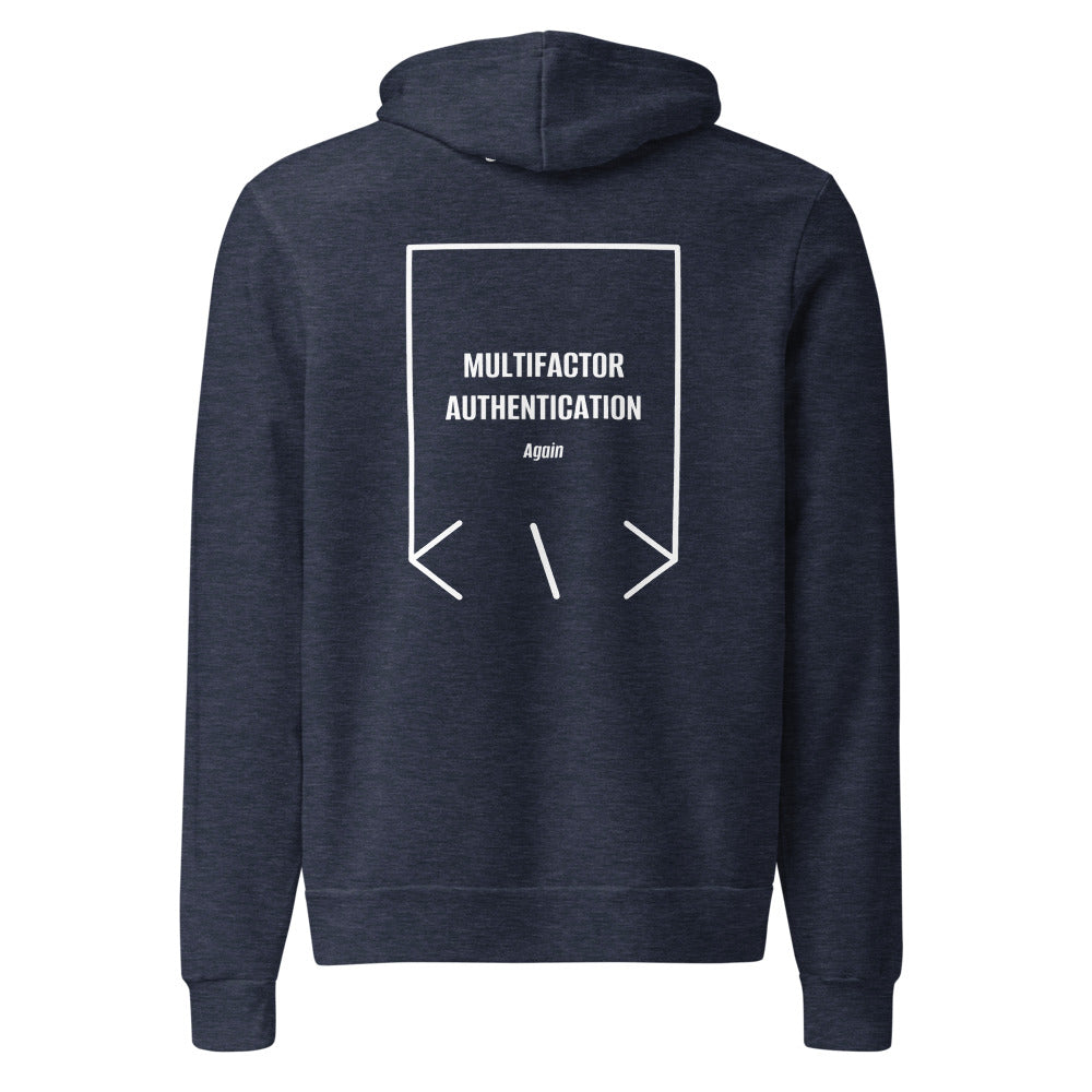 Multifactor Authentication — Heather Navy White back mockup