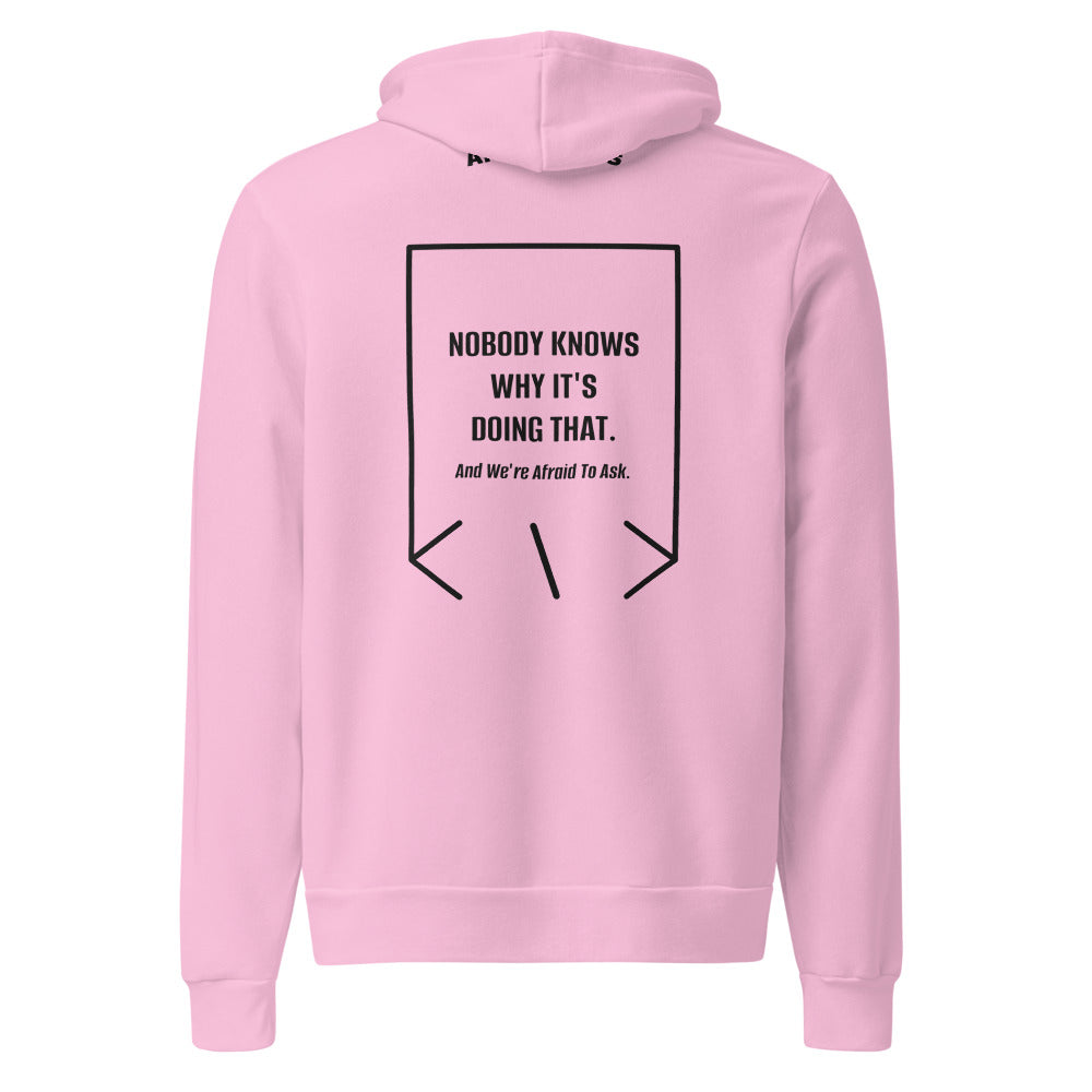 Nobody Knows Why It's Doing That. — Lilac Black back mockup