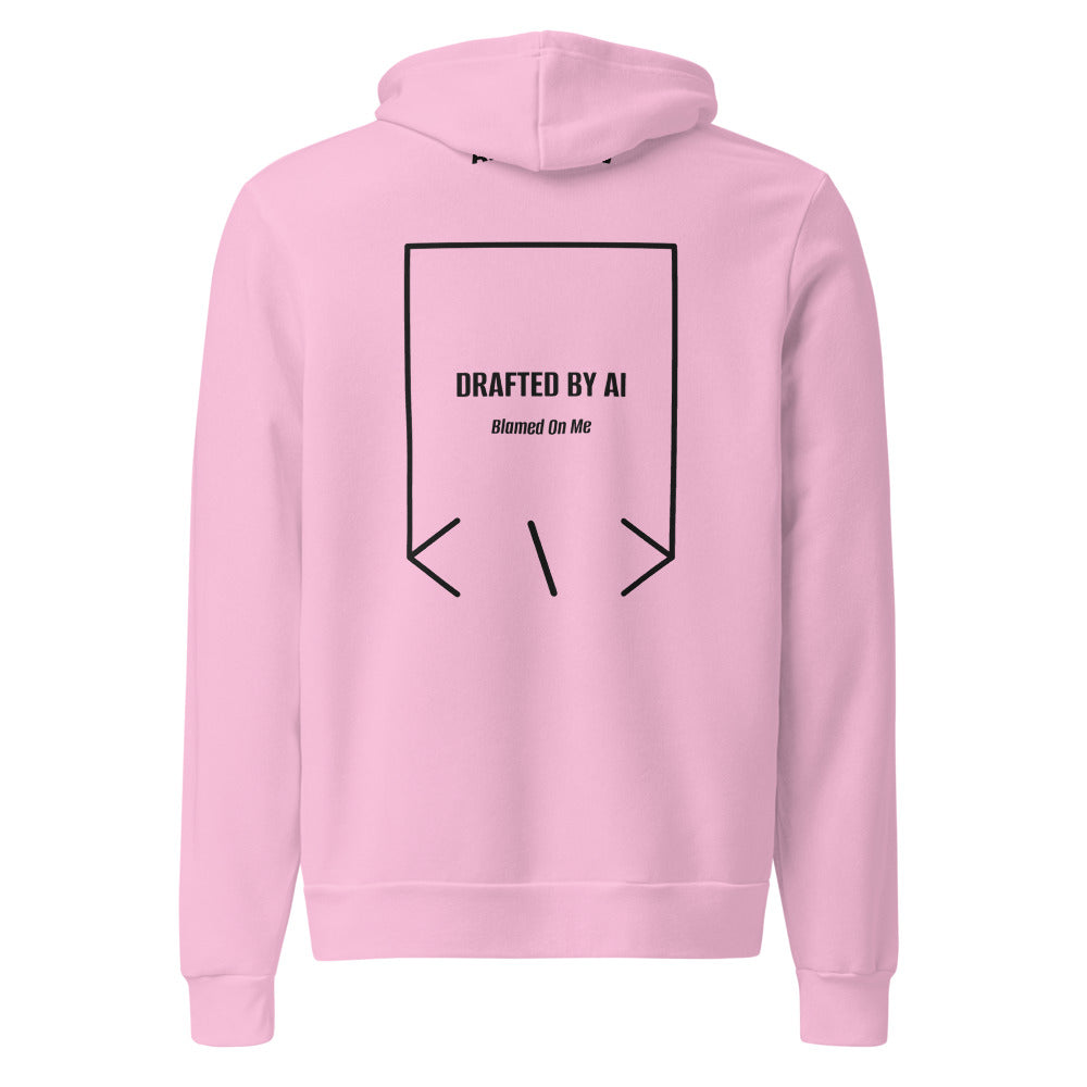 Drafted By AI — Lilac Black back mockup