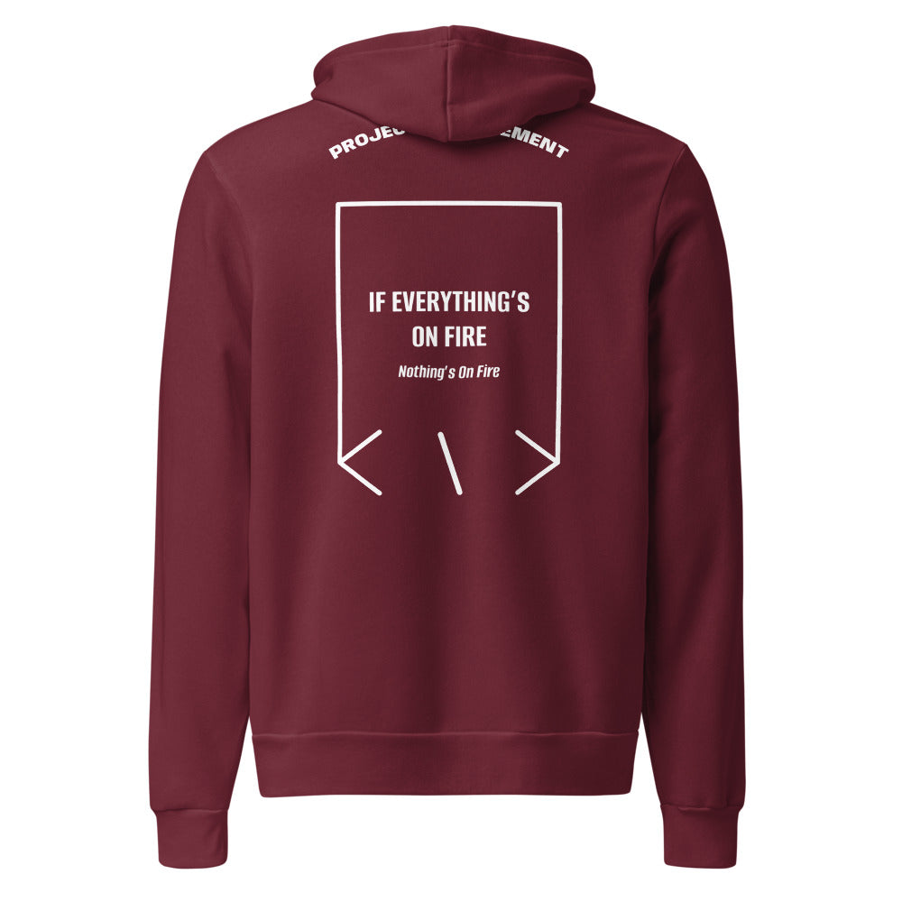 If Everything’s On Fire — Maroon White back mockup