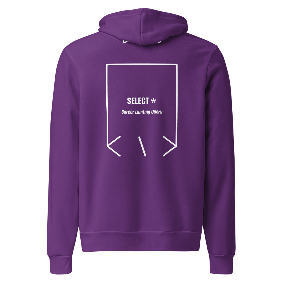 SELECT * — Team Purple White back mockup