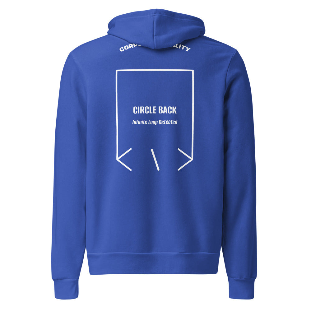 Circle Back — True Royal White back mockup