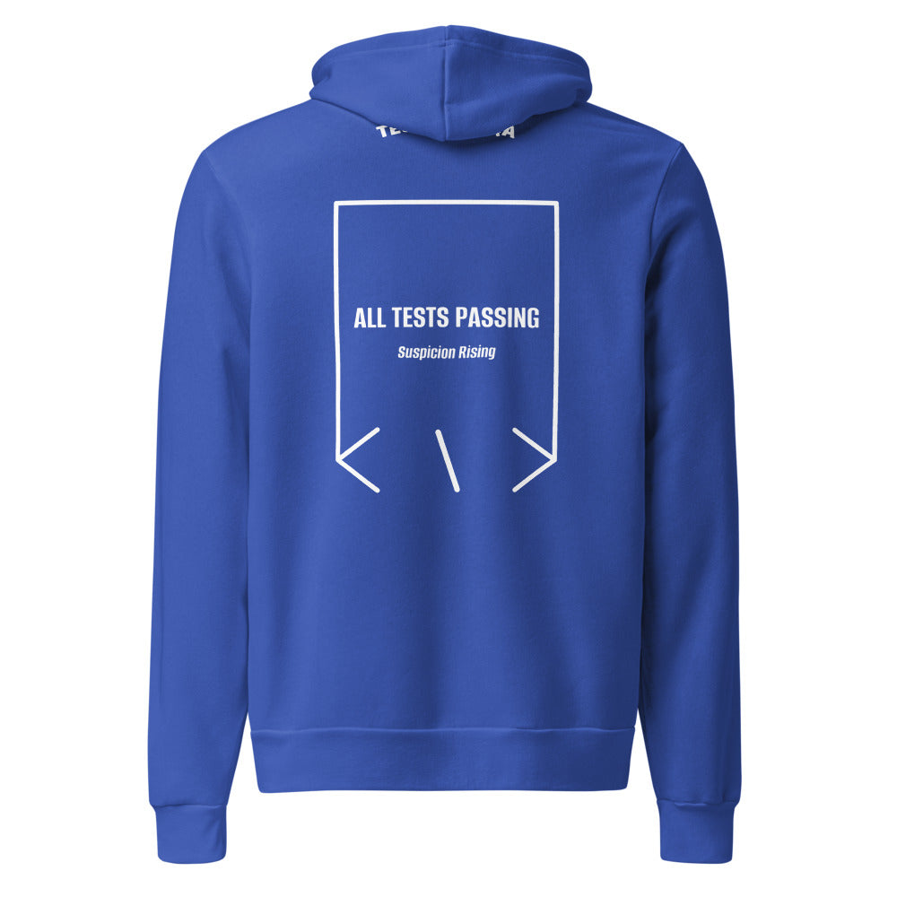All Tests Passing — True Royal White back mockup