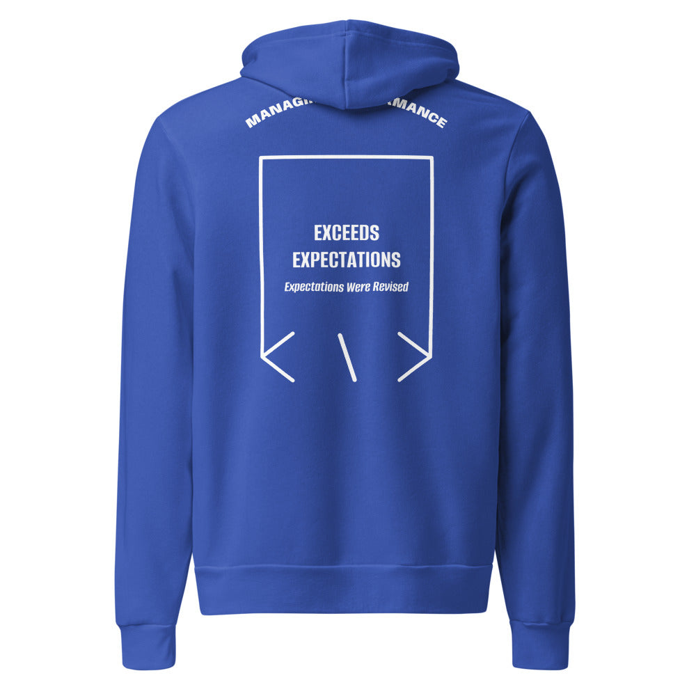 Exceeds Expectations — True Royal White back mockup