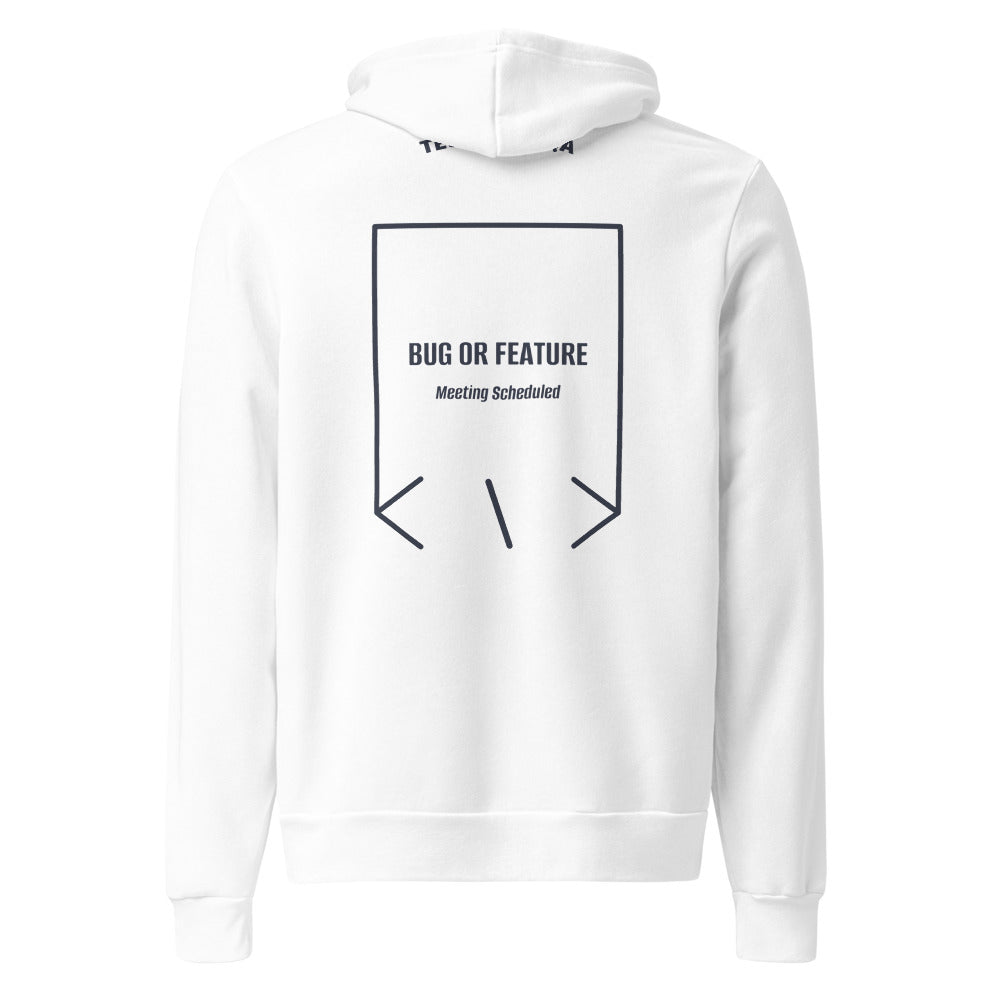 Bug Or Feature — White Heather Navy back mockup