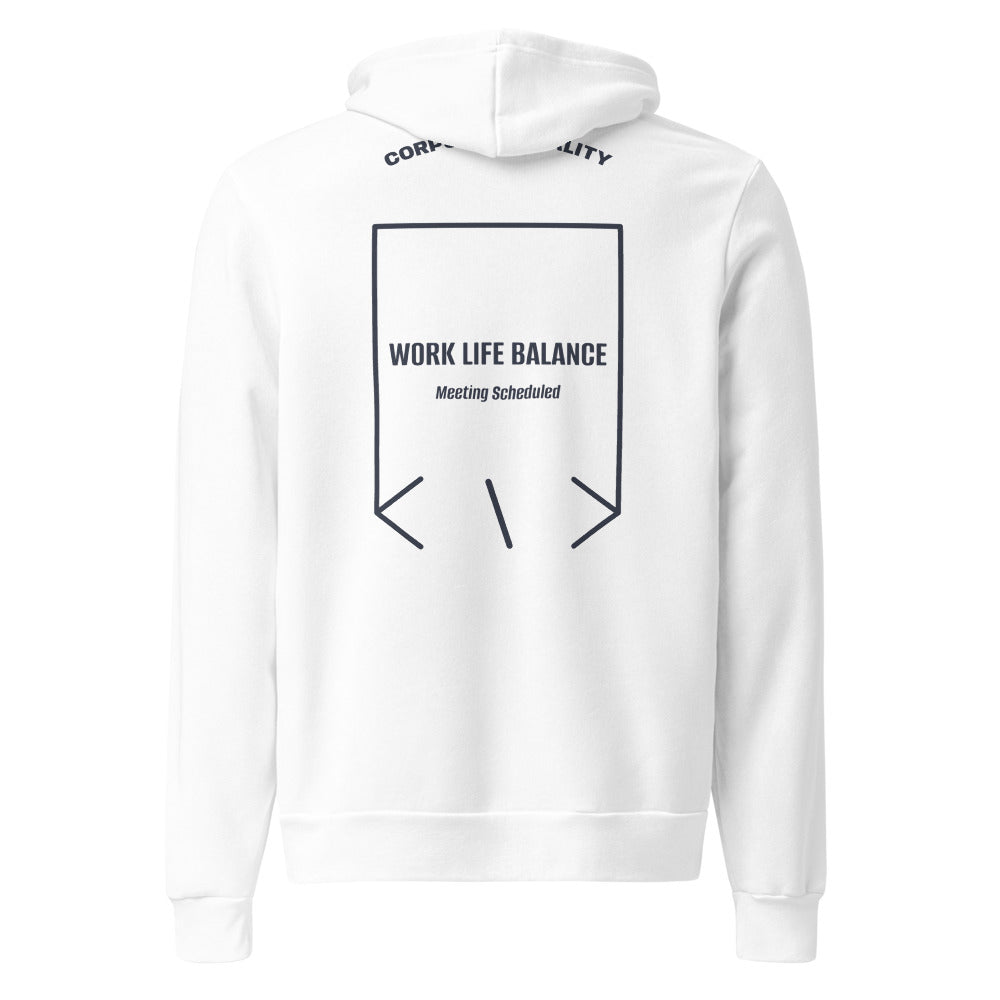 Work Life Balance — White Heather Navy back mockup