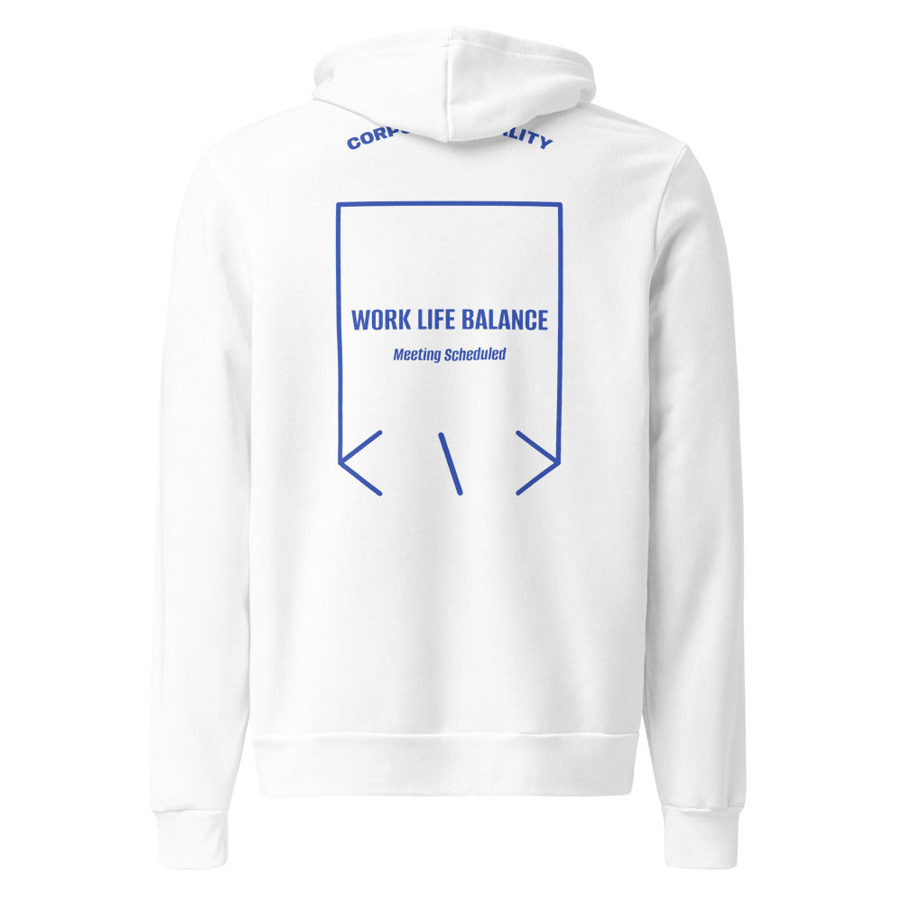 Work Life Balance — White True Royal back mockup