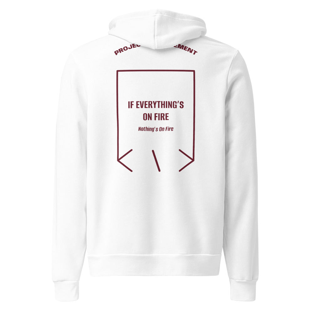 If Everything’s On Fire — White Maroon back mockup