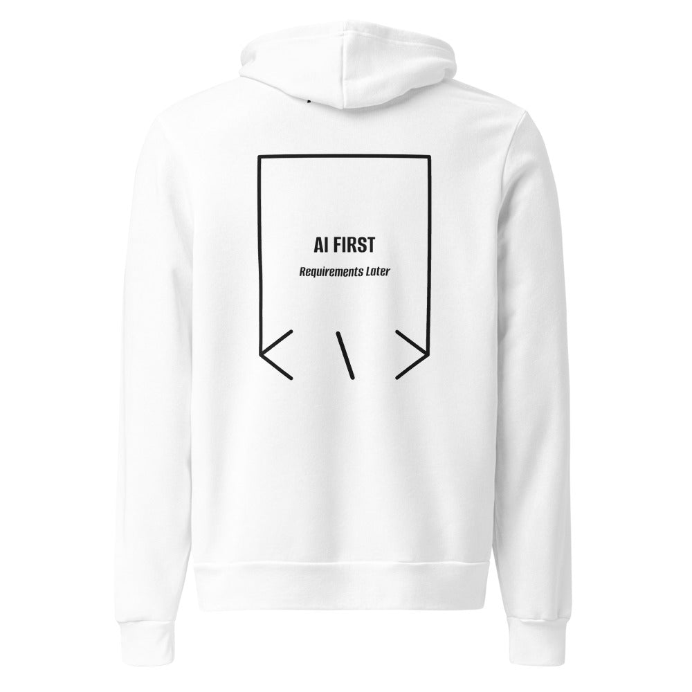 AI First — White Black back mockup