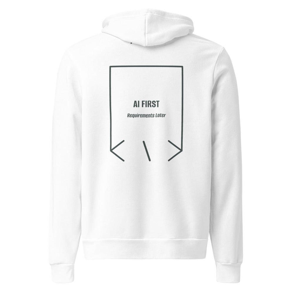 AI First — White Heather Forest back mockup