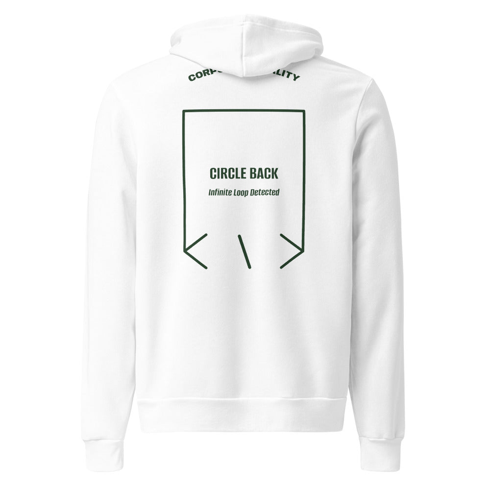 Circle Back — White Forest back mockup