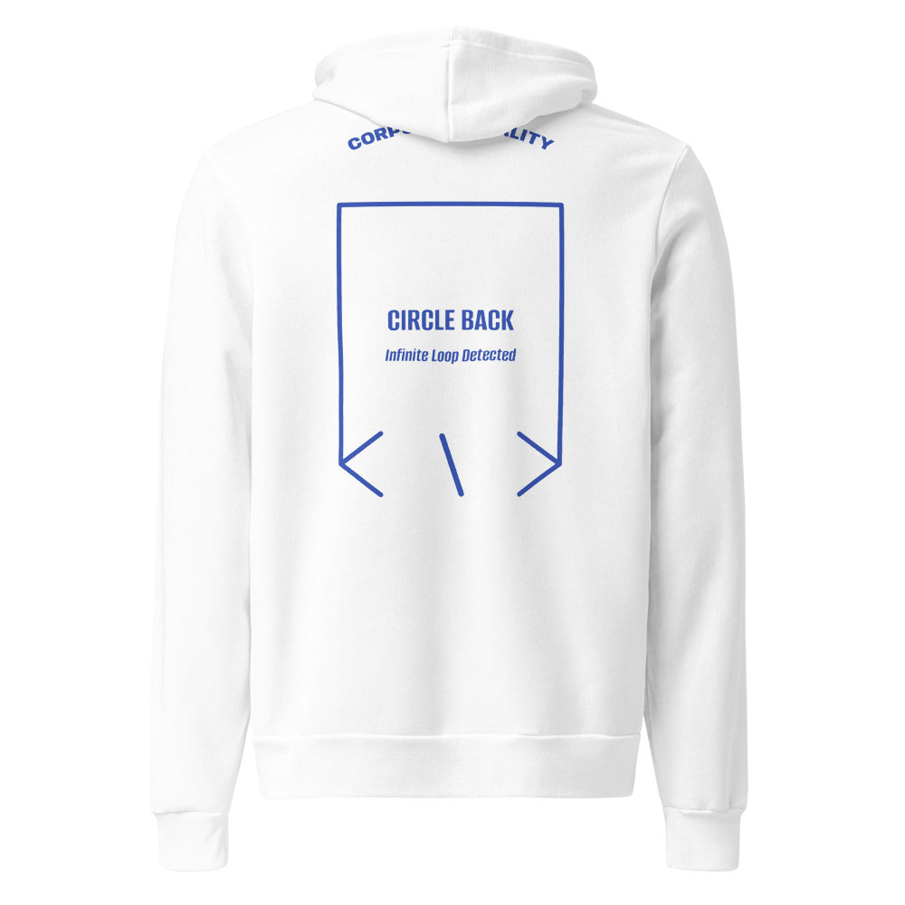 Circle Back — White True Royal back mockup