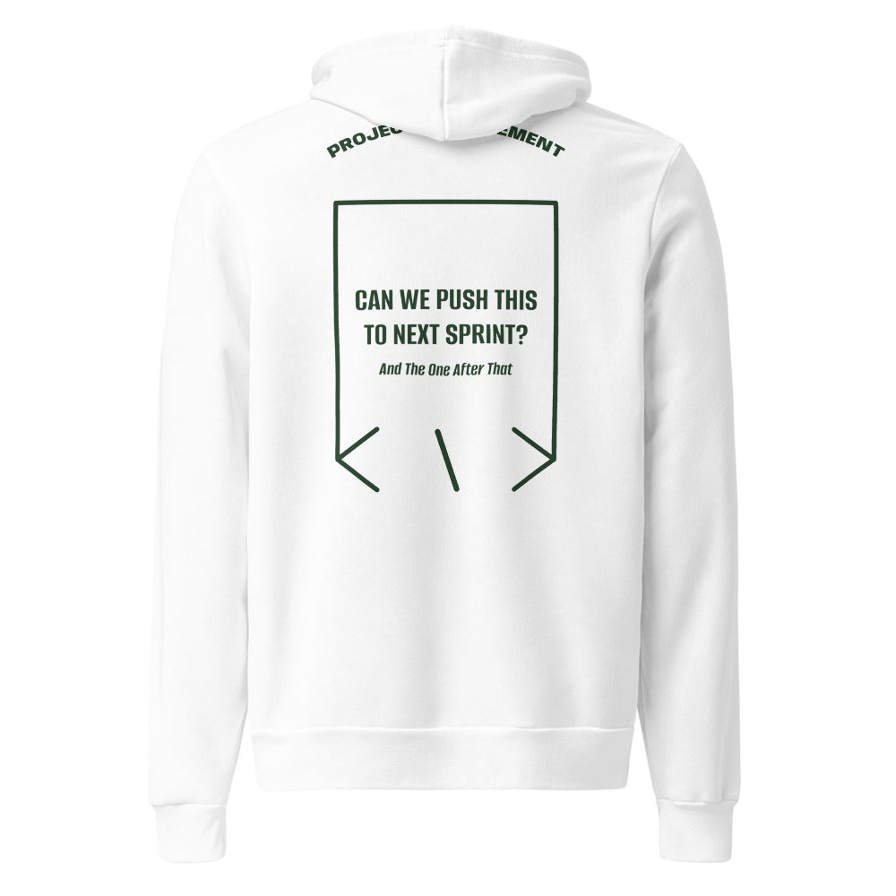 Can We Push This To Next Sprint? — White Forest back mockup