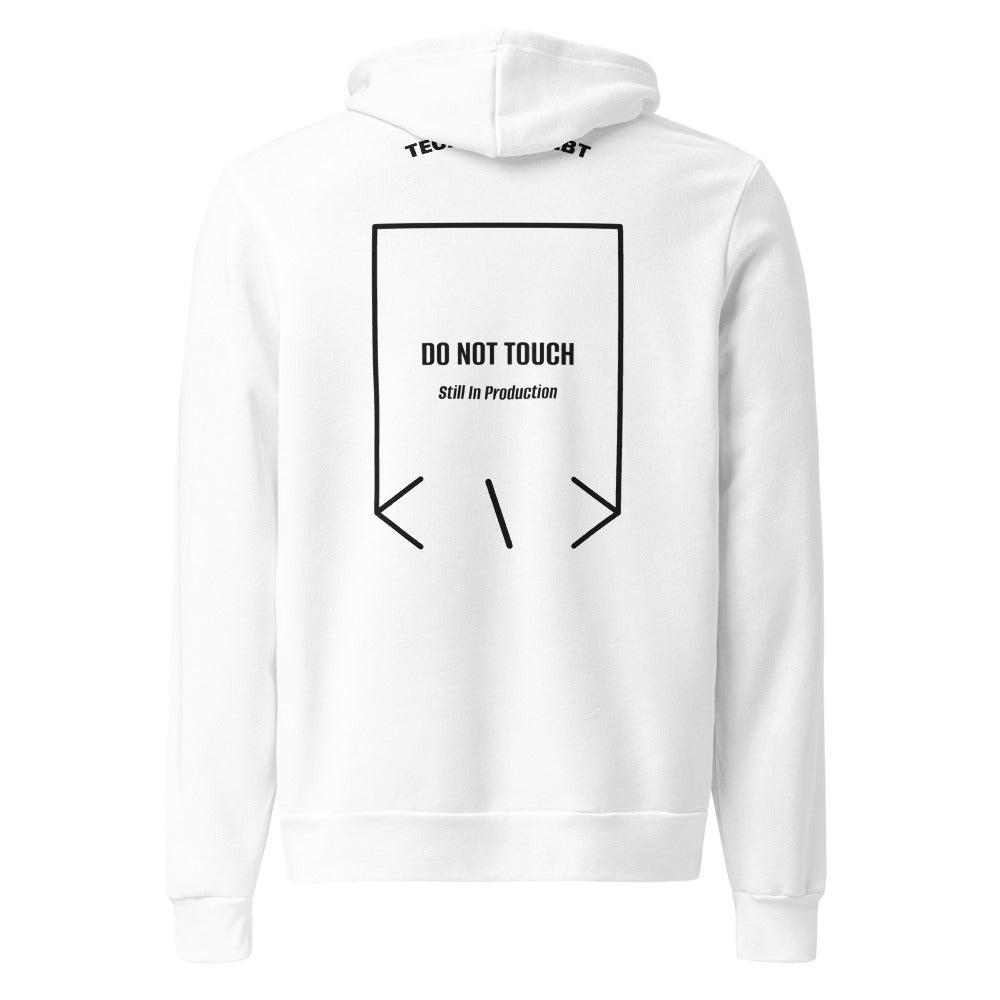 Do Not Touch — White Black back mockup