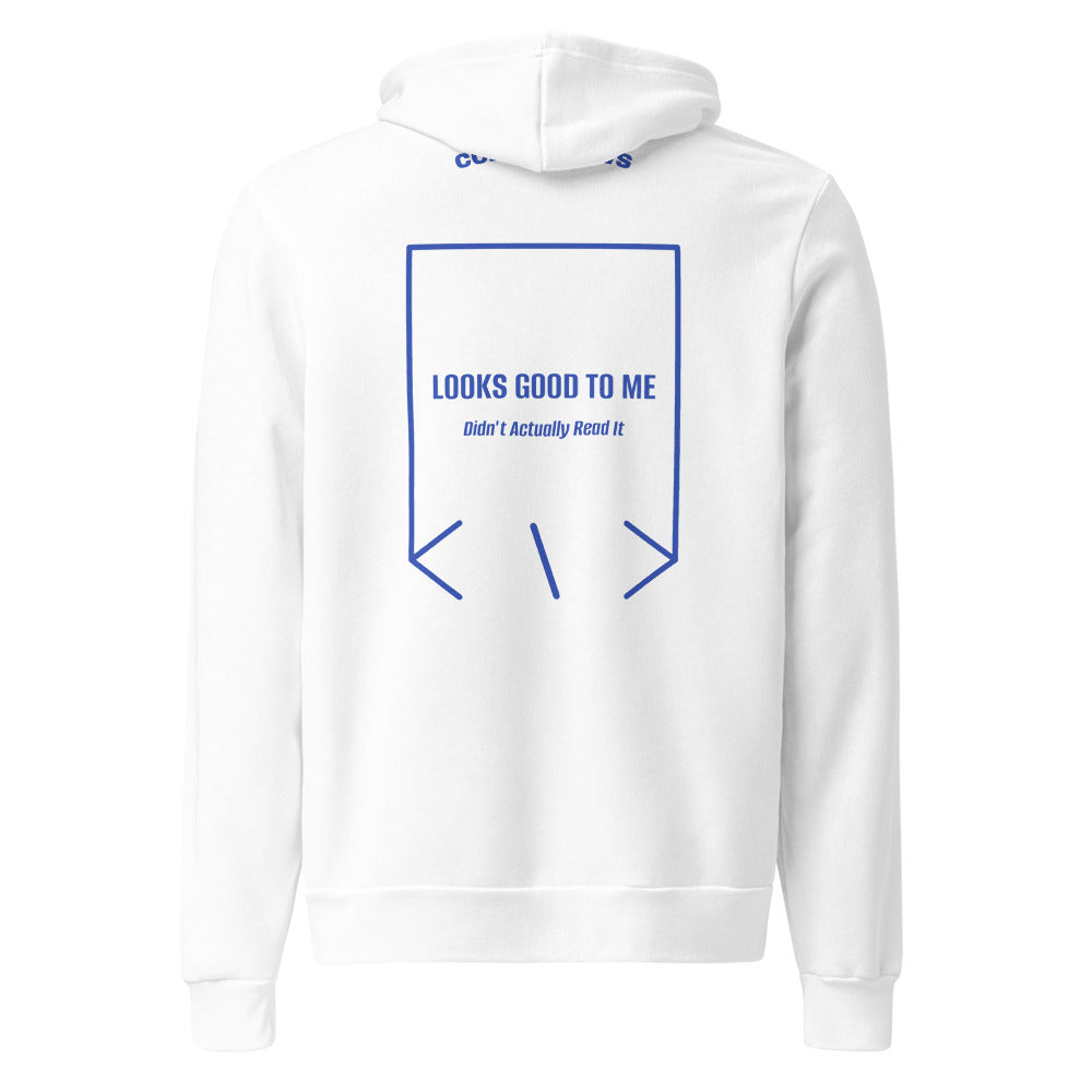 Looks Good To Me — White True Royal back mockup