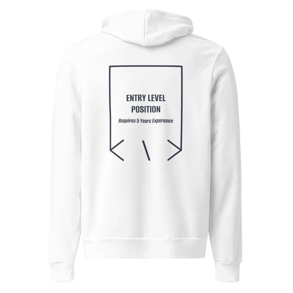 Entry Level Position — White Heather Navy back mockup