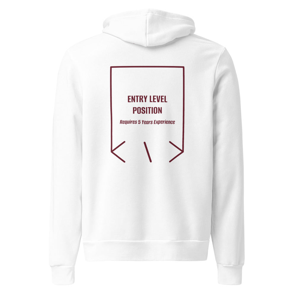 Entry Level Position — White Maroon back mockup