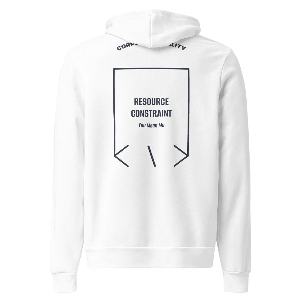 Resource Constraint — White Heather Navy back mockup