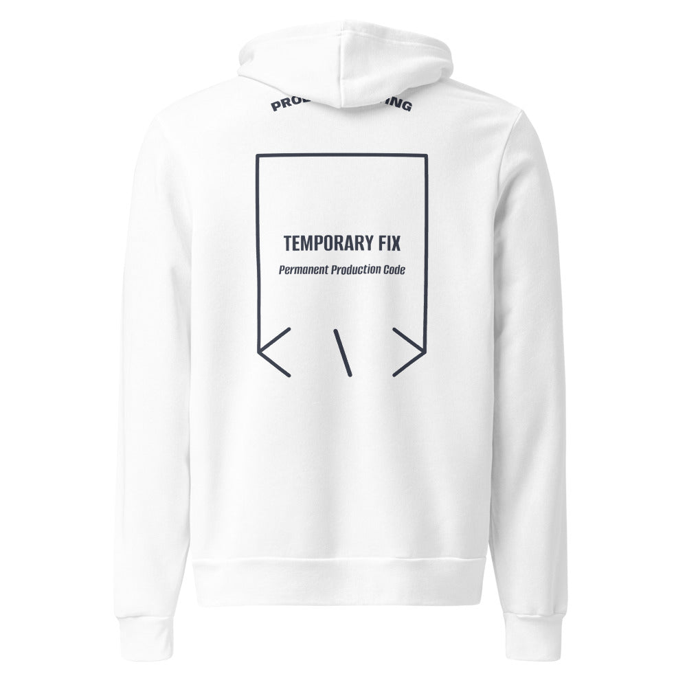 Temporary Fix — White Heather Navy back mockup