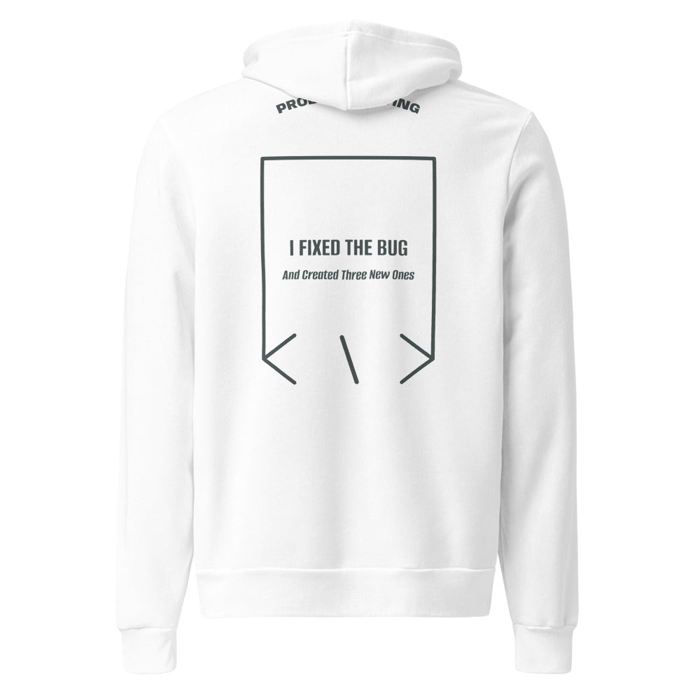 I Fixed The Bug — White Heather Forest back mockup