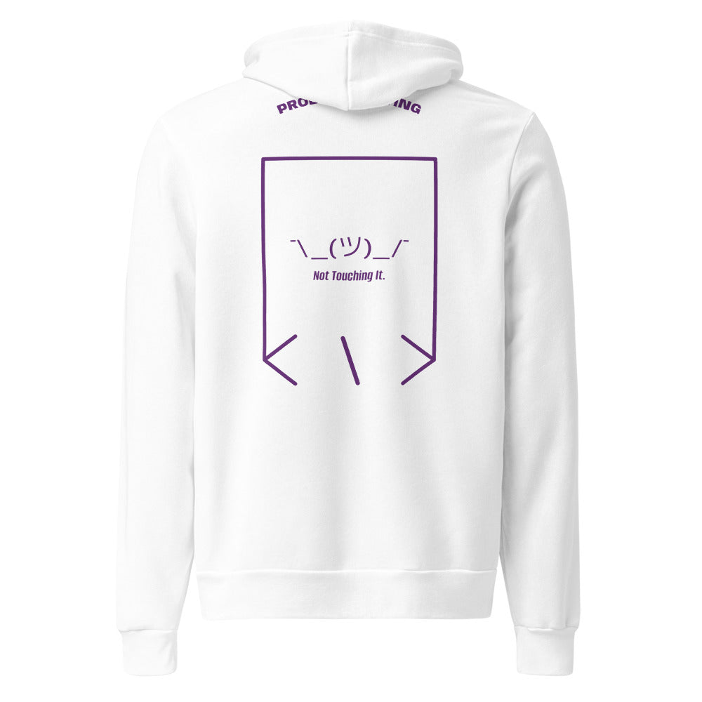 ¯\_(ツ)_/¯ — White Team Purple back mockup