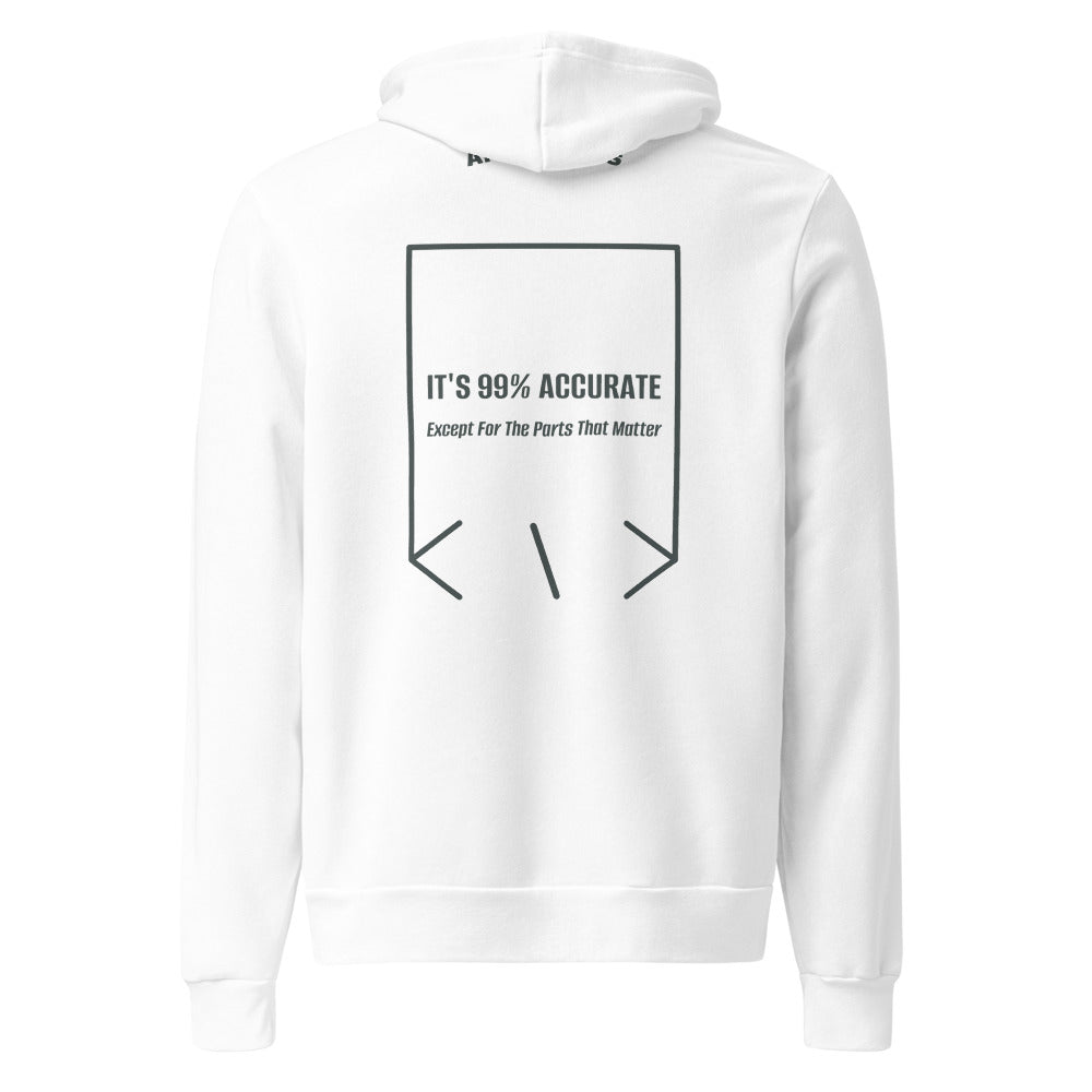 It's 99% Accurate — White Heather Forest back mockup